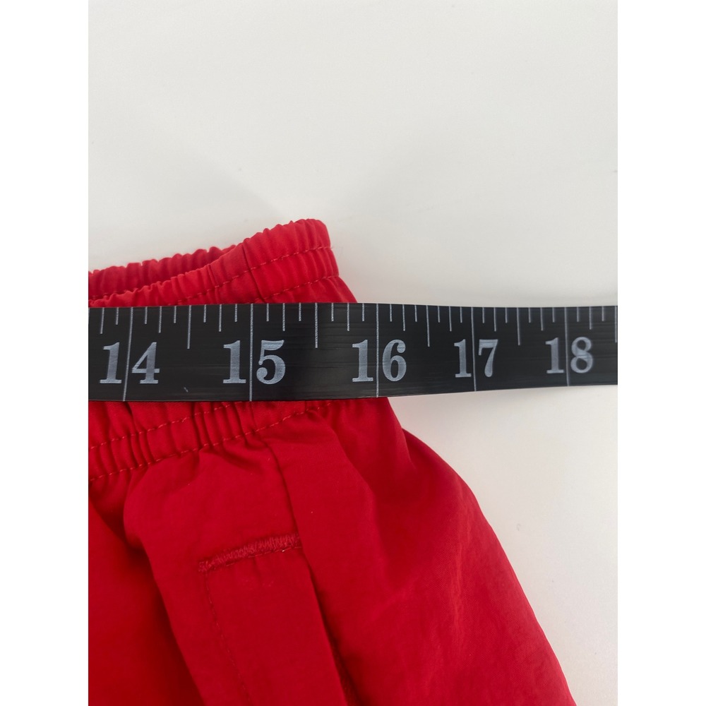 Champion Athletic Shorts Large Red Excellent Nylon Mesh Lined Zip Pockets - Picture 5 of 7